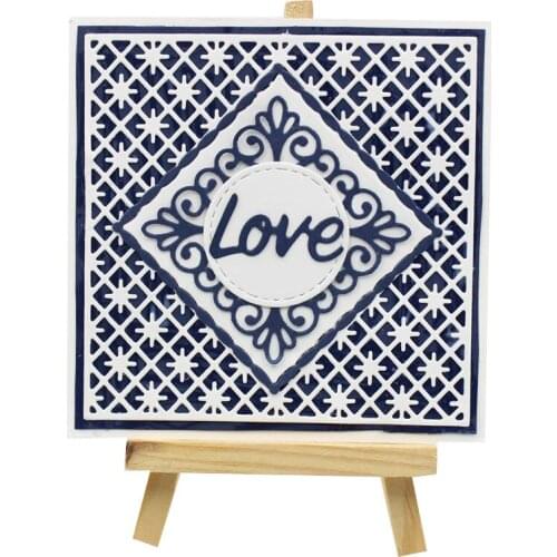 2018 Christmas Festive Netted Star Background Metal Cutting Dies Stencils for DIY Scrapbooking Decorative Embossing Paper Cards