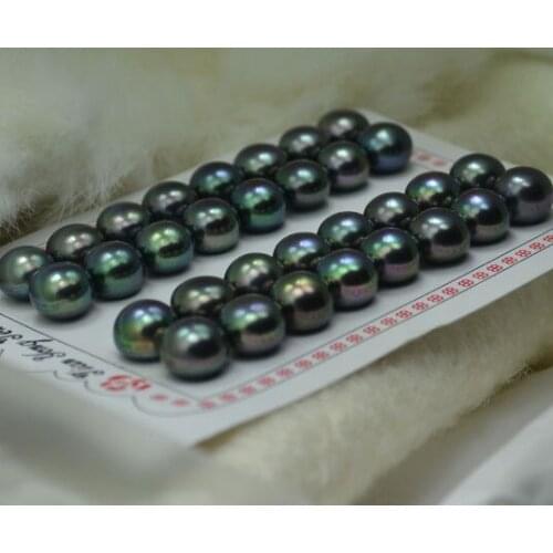 AAAA FREE SHIPPING Wholesale Natural Freshwater 12-13mm Super Big Loose Pearls, Half Drilled, Nice Jewellery Fittings