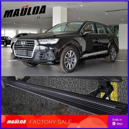 Car Accessories High quality aluminium alloy Automatic scaling Electric pedal side step running board for Q7 2013+ Q7 2016