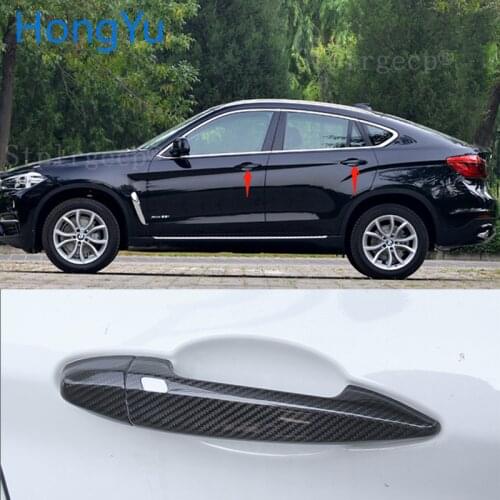 For BMW x6 F16 xDrive28i xDrive35i M sport 2015 2016 2017 2018 2019 100% real carbon fiber Auto outer door handle cover