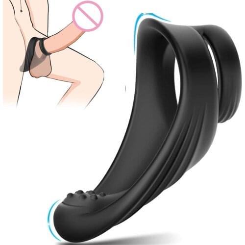 Newest Male Cock Ring for Couple Masturbating Machine Penis Delay Trainer Ring Gay Sex Toys Mens Masturbator Sex Toys for Men