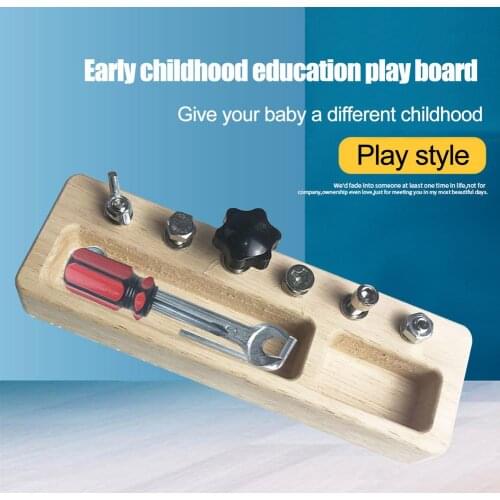 Montessori Screw Driver Board Montessori Toy Kids Toddlers Life SkillsToy Early Development Toy for Kids Toddlers