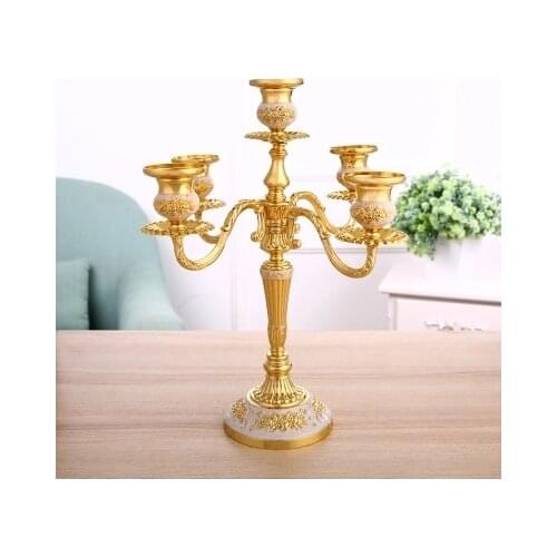 European candlestick candlelight dinner props romantic decoration luxury American home candle holder wedding retro decoratio'n