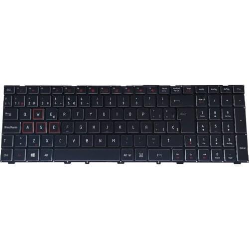 Spanish keyboard with Backlight for MACHENIKE F117-S F117 s6s Si3 S6CS S6CP S6 S11 F117-V Computer Backlit Keyboards Latin ES SP