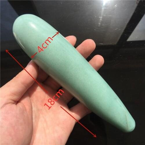18cm quartz crystal stone wand large long Natural Aventurine quartz crystal massage wand yoni wand for health healing crystals