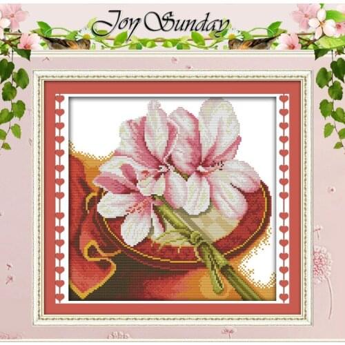 Orchid (4) Patterns Counted Cross Stitch DIY 11CT Printed 14CT Cross Stitch Set Chinese Cross-stitch Kit Embroidery Needlework