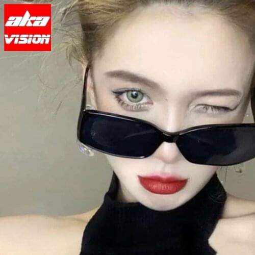 AKA VISION 2021 Luxury Retro Sunglasses Women Vintage Eyewear For Women/Men Square Glasses Women Mirror Oculos De Sol Feminino