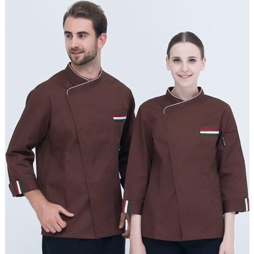 Long sleeve hotel chefs clothing long sleeve hotel kitchen canteen chef clothing