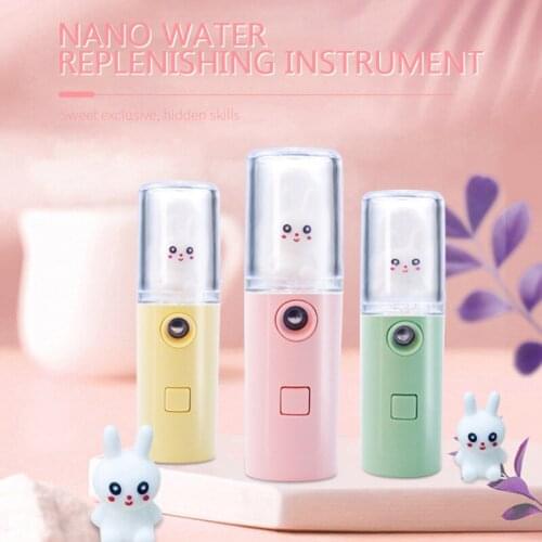 Portable Cute Hydrating Mist Face Sprayer Facial Nebulizer Steamer USB Moisturizing Skin Care Mini 30ml Spray Beauty