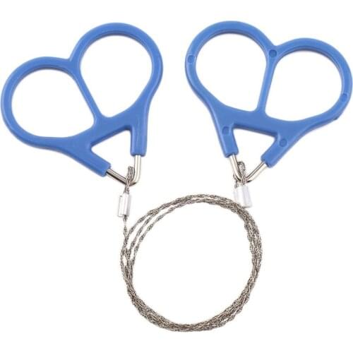 1 Pcs OR 2 Pcs High Strength Protable Steel Saw Wire Camping Hunting Travel Emergency Survive Tool Stainless Outdoor Survival