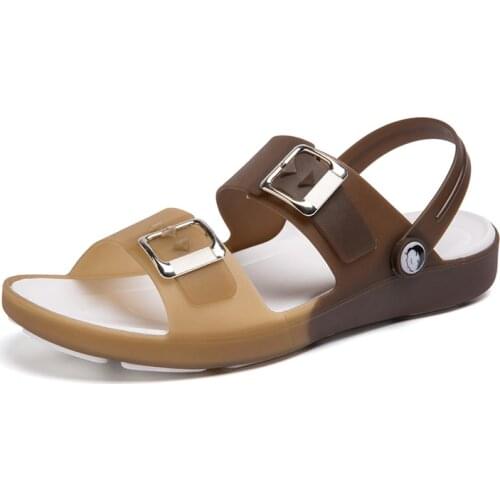 Men Garden Sandals Clogs Water Beach Shoes Hot Brand Male Casual Jelly Slippers Sneakers 2021 Summer Flip Flops