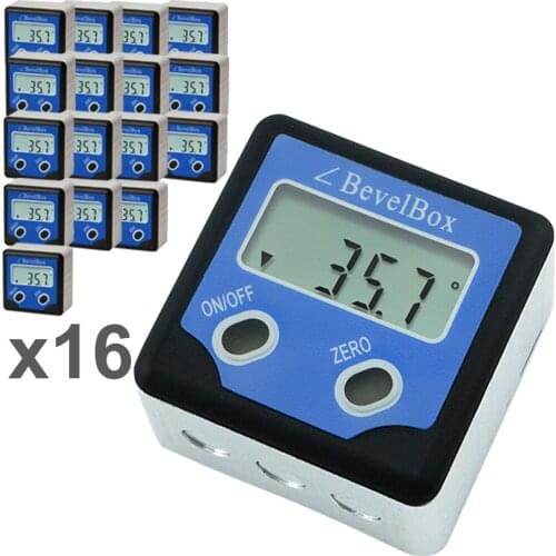 Bevel Box Angle Gauge Meter Inclinometer with Magnetic Base Digital Protractor Finder IP54 Waterproof - lot16