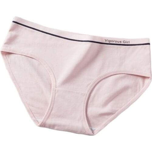 High-Quality Womens Underwear Pure cotton Women Briefs For Solid Mid-Rise Womens Shorts Girls Panties Lingerie