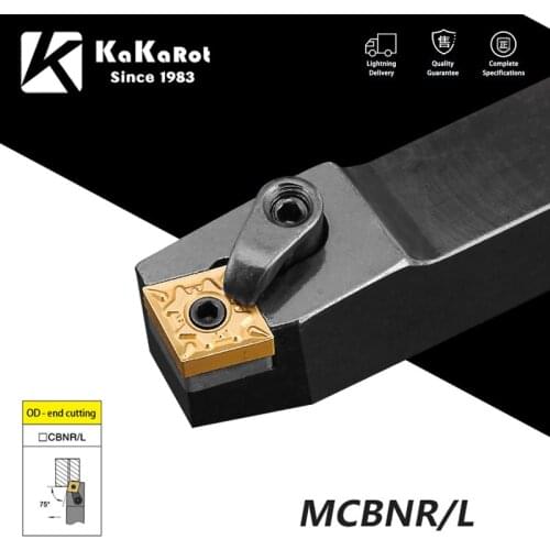 1set lathe KaKarot MCBNR2020K12 MCBNR2525M12 MCBNR3232P12 Carbide inserts CNMG turning insert CNC Tool HolderLathe Cutting Tool
