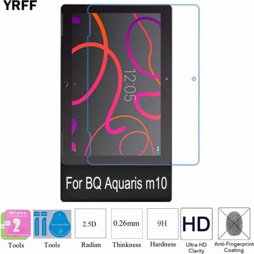 2PCS 2.5D 0.25mm 9H Tempered Glass Screen Protector Protective Film For BQ Aquaris M10 M8 Free Tools