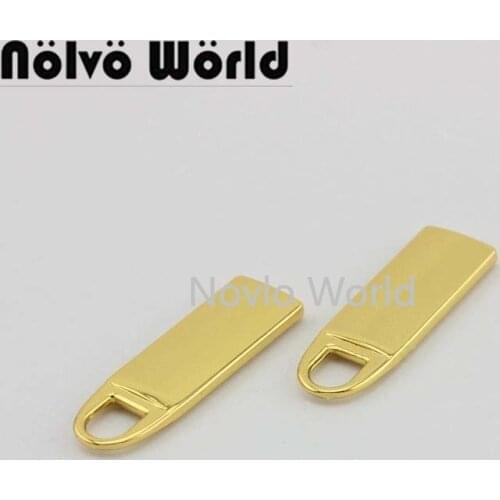 10 pieces, 30*9.5mm high quality metal zipper slider head puller flat smooth pull tab zipper repair kits diy accessories