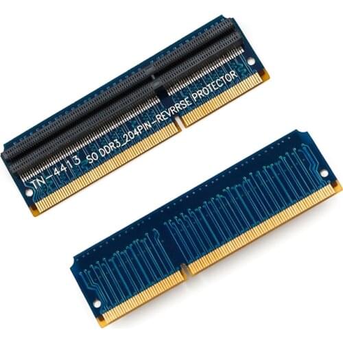 204PIN DDR 3 Reverse Protector DDR3 SO DIMM Adapter Converter Card Raiser SO DIMM DDR3 Memory Ram Tester Post Card for Computer