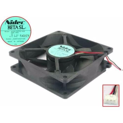 Nidec D09A-24PS2 DC 24V 0.17A 90X90X25mm 3-wire Server Cooling Fan
