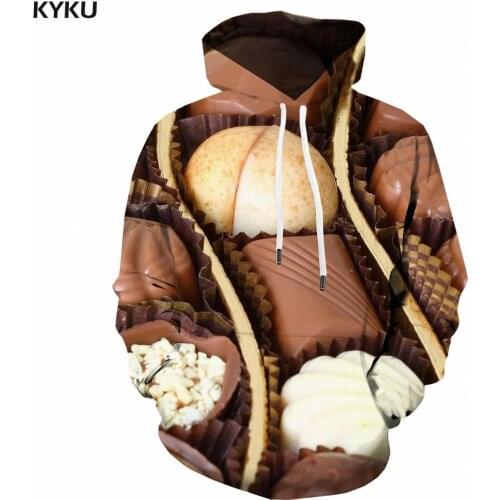 3d Hoodies Love Sweatshirts men Food Hooded Casual Chocolate Hoody Anime Party 3d Printed Long Sleeve Hip Hop Casual Pocket Sexy