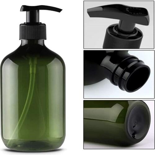 500ml Soap Dispenser Bottles Shampoo Bottles Dispenser Soap Empty Press Refillable Plastic Cosmetic Bathroom Storage
