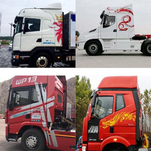 Truck trailer J6P H7 GTL Jiefang A7 FOR car decoration car stickers big truck Scania cab decoration stickers