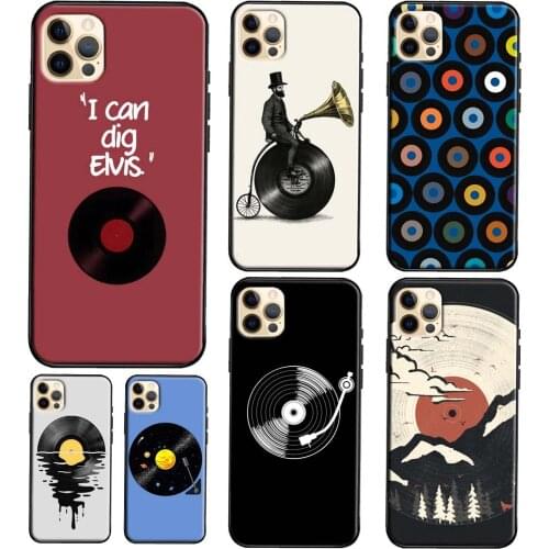 Vinyl Record Retro Soft TPU Case For iPhone 12 Mini 11 Pro Max 6S 7 8 Plus X XR XS Max SE 2020 Case Cover