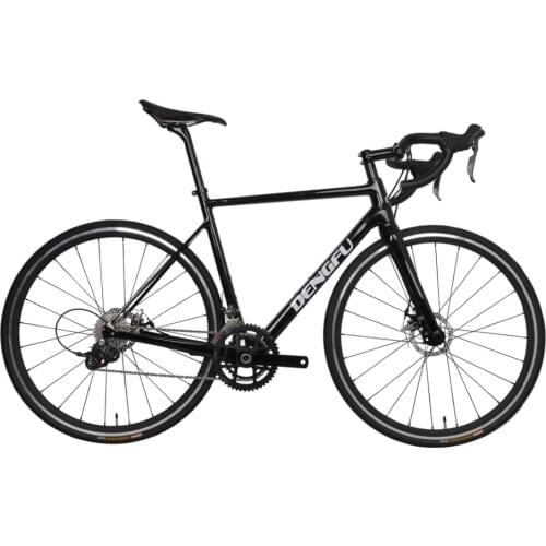 DENGFU Bicycle Wheel Aluminium Alloy Clincher 700C Line Pull Disc Brake Road Bike Carbon Complete
