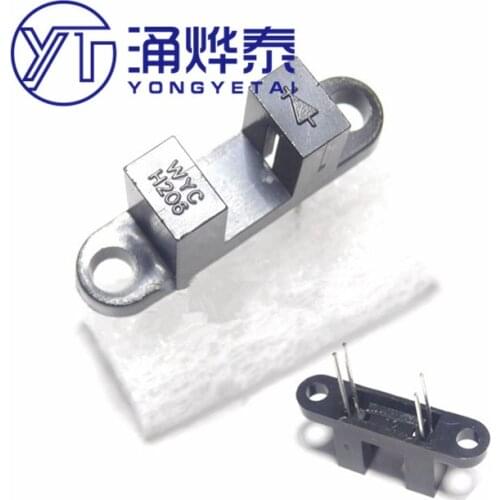 YYT 10PCS WYC H206 Slot Width 6MM Photoelectric Switch Slot Type Optocoupler Reflective Sensor Shader