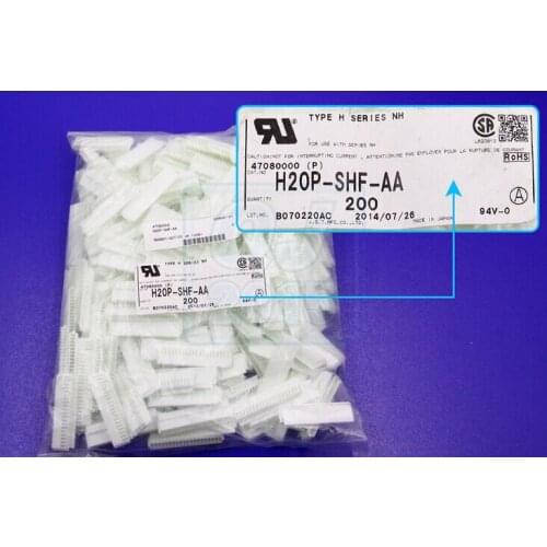 H20P-SHF-AA CONN RECEPT HOUSING 20POS NH JST Connectors terminals housings 100% new and original parts