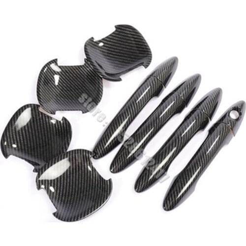 ABS Chrome Door Handle Bowl Door handle Protective covering Cover Trim Car styling for Kia K2 RIO 2011-2016