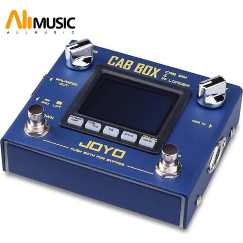 JOYO R-08 CAB BOX Multi Effect Pedal Support IR Loading AMP Pedal Effect, 4 Tube Power AMP Simulations, Multi Pedal