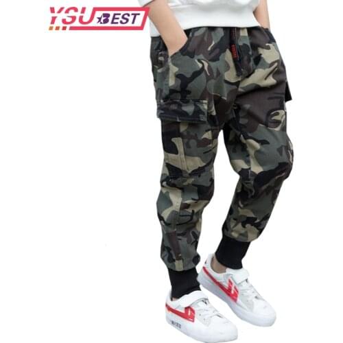 2020 Spring Autumn Boys Pants Kids Clothing Boys Camouflage Pants Cotton Kids Full Length Pants Children Trousers Military Pants