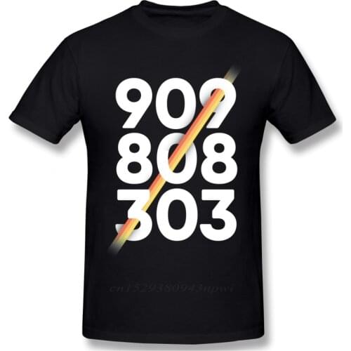 Cool 909 808 303 Acid House Drum Machine Roland Synthesizer T Shirt Vintage Fashion 100% Cotton Tee Shirt