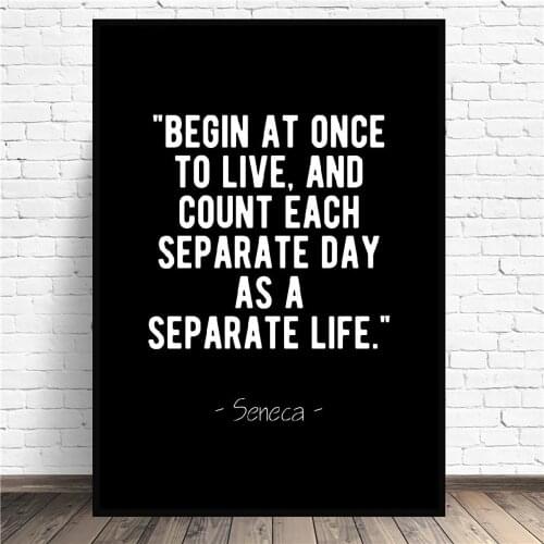 Live You Life Stoic Quote Canvas Painting Wall Art Pictures Prints Home Decor Wall Poster Decoration For Living Room