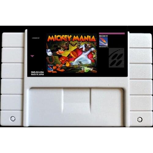 Mickey Mania NTSC version 46 pins Video games card NTSC version for Retro Video games Console