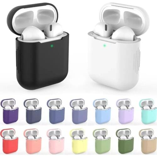 Soft Silicone Airpods Cases For Apple Airpods 1/2 Cases Wireless Bluetooth Headphones Cover For Apple air pods Charging Box Bags