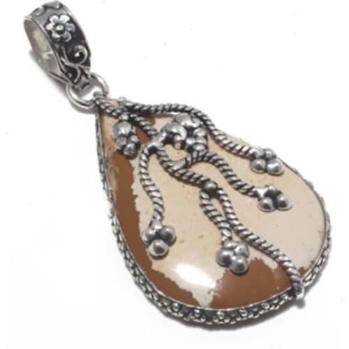 Genuine Mookaite Jasper Hand made Women Lady Fine Jewelry gift, 60 mm, P9684