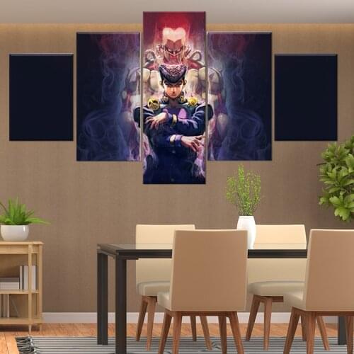 Jojos Bizarre Adventure Anime HD Print Modern Canvas Wall Art Canvas Wall Art Painting 5 Piece Canvas For Living Room Artwork