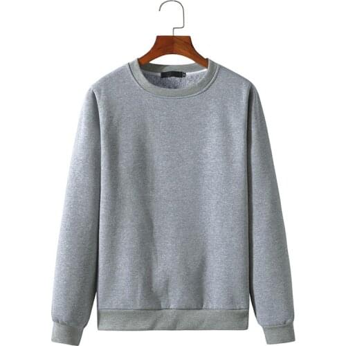 PARKLEES Casual Crewneck Loose Oversize Velvet Sweatshirt Men Woman Solid Hoodie Harajuku Streetwear Pullover Korean Clothes Men