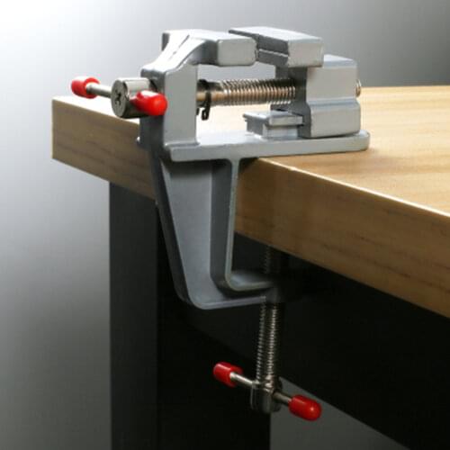 Portable Aluminum Alloy Table Vise Metal Clamp Locksmith Clip Parts Screw Bench DIY Jewelries Craft Mould Fixed Repair Tool