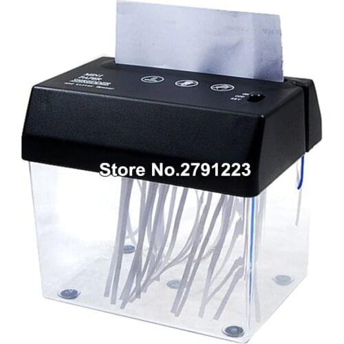High Quality New Mini Desktop Strip-cut Paper Shredder USB-charge Portable Paper & Letters Cutter
