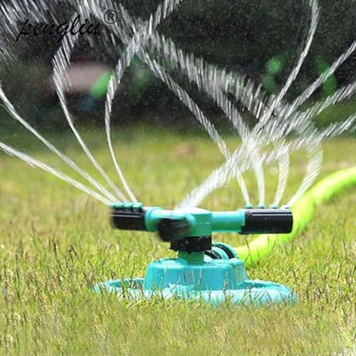 360 Degree Rotary Garden Water Sprinkler Lawn Irrigation Sprinklers Lawn nozzle Circular Sprayer Three Arm Water Sprinkler IT062