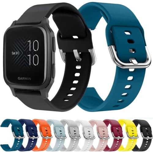 For Garmin Venu sq / Vivoactive 3/ Move 3 Luxe 20mm Watch Band Quick Release Watchbands Wristband Silicone Bracelet ремешок