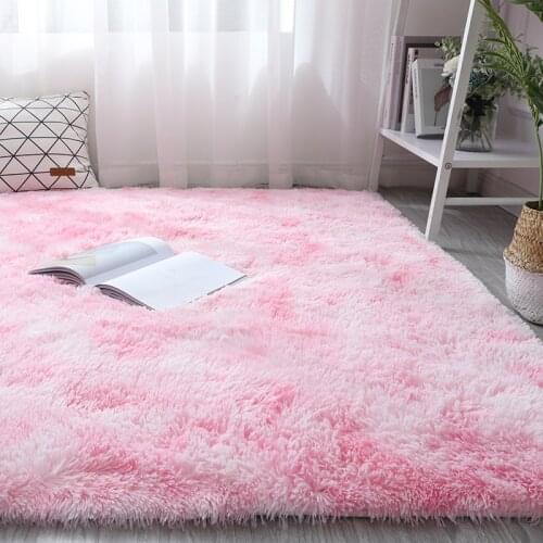 Luxury Fluffy Rugs Ultra Soft Shag Carpet Living Room Carpet Anti-Skid Nursery Girls Carpets Kids Home Decor Rugs Floor Mat