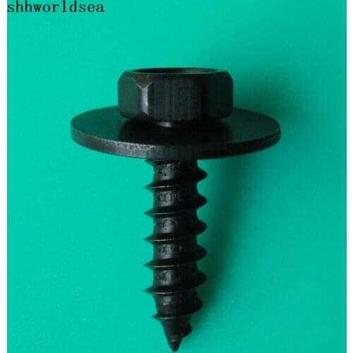 Shhworldsea Zinc Black Hexagon Tapping Screw Auto Fastener Clip For Nissan