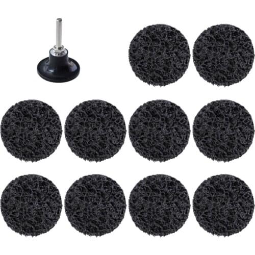 11 Pcs Sanding Discs Set 2 Inches Quick Change Disc with 1/4 inch Tray Holder for Die Grinder Surface Prep Strip Grind