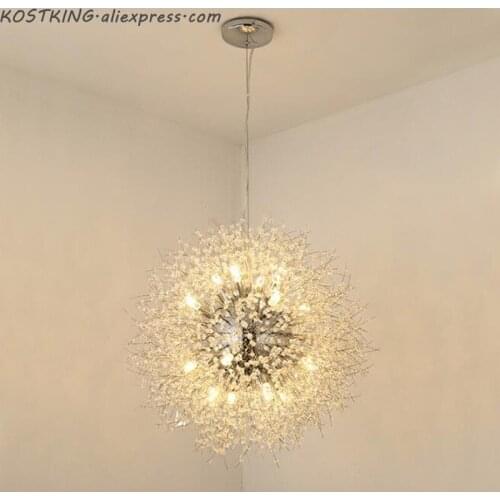 Modern Chandelier Chrome Golden vanity suspension Crystal Chandelier Hanging G9 LED Lighting lustre for Living Room