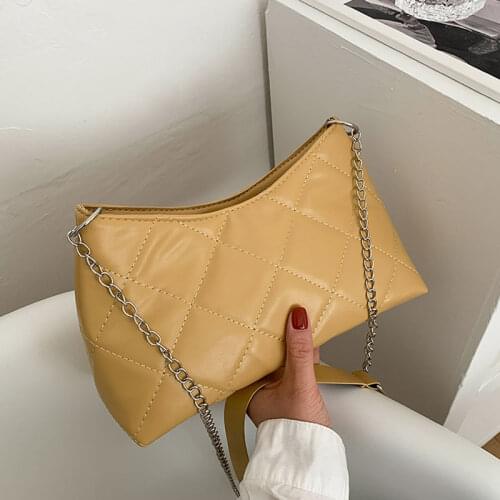 Simple Style Female Tote Bag Designer Soft Leather Shoulder Bags Chain Handbags For Women Ladies Crossbody Bag Small Bag