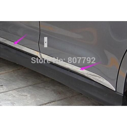 High quality car styling ABS body side moldings side door decoration 2013-2014 for Mitsubishi ASX