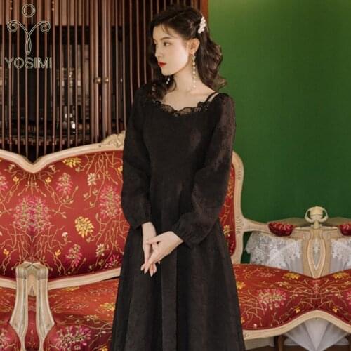 YOSIMI Black Summer Dresses
